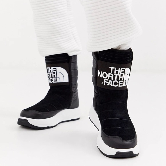 The North Face Shoes | The North Face Ozone Park Winter Pull on Boots Black Waterproof | Color: Black/White | Size: 7.5 | Bhen's Closet